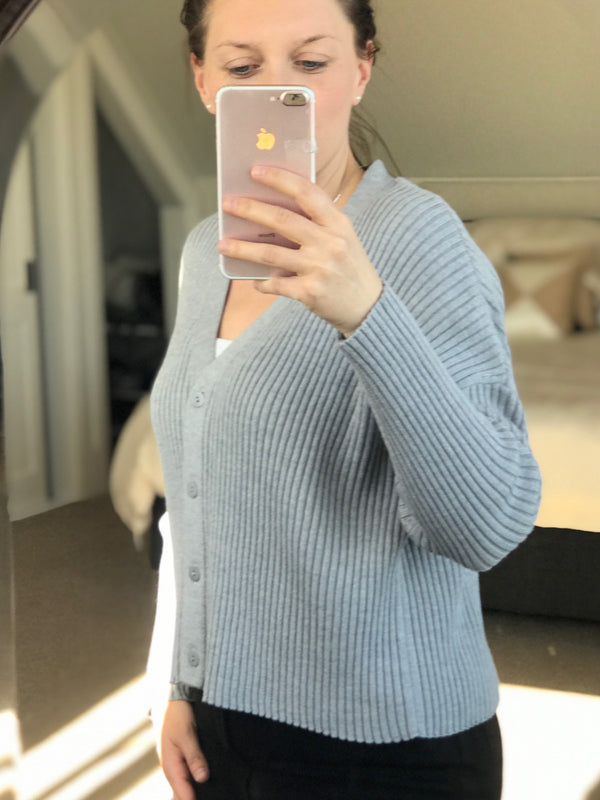 Relaxed Merino Cardigan