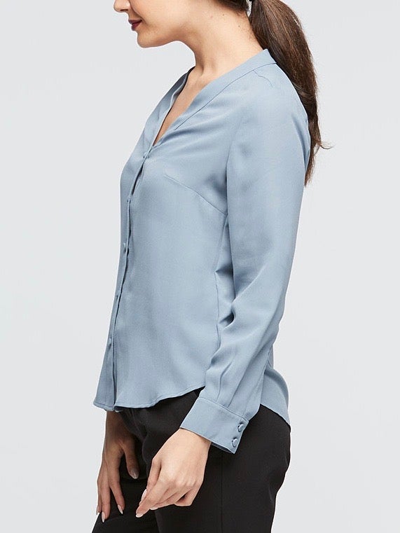 Windsor Blouse - Duck Egg Blue - Issue Clothing