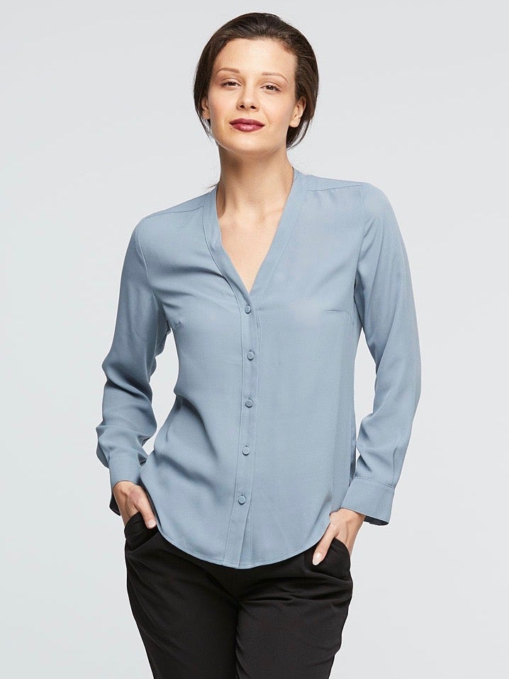 Windsor Blouse - Duck Egg Blue - Issue Clothing