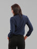 Deluxe Chemise Blouse in Navy Silk - Issue Clothing